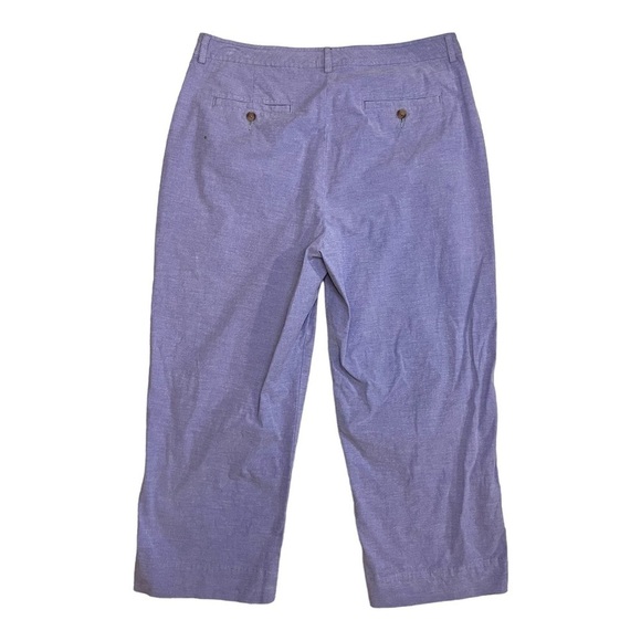 LL Bean Cotton Capri Pants in Blue - Picture 5 of 10